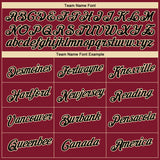 Custom Crimson Black-Cream 3D Pattern Design Gradient Style Twinkle Star Performance T-Shirt