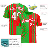 Custom Green White-Fire Red 3D Pattern Design Mexico Africa Sport Wear Performance T-Shirt