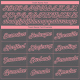 Custom Steel Gray Medium Pink 3D Washington City Edition Fade Fashion Performance T-Shirt