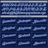 Custom Navy Gray-Thunder Blue 3D Dallas City Edition Fade Fashion Performance T-Shirt