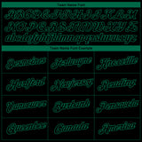 Custom Black Kelly Green 3D Dallas City Edition Fade Fashion Performance T-Shirt