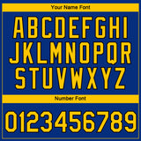 Custom Royal Yellow-Black 3D San Francisco City Edition Fade Fashion Performance T-Shirt