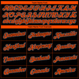 Custom Black Orange-Gray 3D San Francisco City Edition Fade Fashion Performance T-Shirt