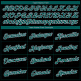 Custom Black Midnight Green-Gray 3D Philadelphia City Edition Fade Fashion Performance T-Shirt