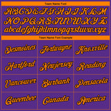 Custom Purple Bay Orange-Black 3D Phoenix City Edition Fade Fashion Performance T-Shirt