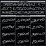 Custom Black Gray 3D Chicago City Edition Fade Fashion Performance T-Shirt