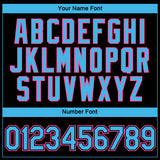 Custom Black Sky Blue-Pink 3D Miami City Edition Fade Fashion Performance T-Shirt