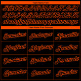 Custom Black Orange 3D Baltimore City Edition Fade Fashion Performance T-Shirt