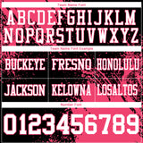 Custom Black White-Neon Pink 3D Pattern Abstract Brush Stroke Authentic Football Jersey
