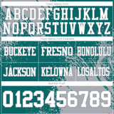 Custom Teal White-Gray 3D Pattern Abstract Brush Stroke Mesh Authentic Football Jersey
