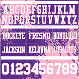 Custom Purple White-Light Pink 3D Pattern Abstract Brush Stroke Mesh Authentic Football Jersey