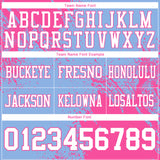 Custom Light Blue White-Pink 3D Pattern Abstract Brush Stroke Mesh Authentic Football Jersey