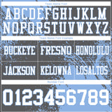 Custom Steel Gray White-Light Blue 3D Pattern Abstract Brush Stroke Mesh Authentic Football Jersey