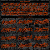 Custom Black Orange 3D Hawaii Tropical Palm Leaves And Animal Leopard Authentic Baseball Jersey