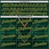 Custom Green Old Gold 3D Pattern Design Mexico Africa Sport Wear Performance T-Shirt