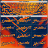 Custom Yellow Bay Orange Blue-Royal 3D Pattern Design Neon Arrow Sport Wear Performance T-Shirt
