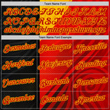 Custom Red Black-Yellow 3D Pattern Design Germany Sport Wear Performance T-Shirt