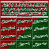 Custom Stitched Red Green-White 3D Pattern Design Mexico Subtle Sportswear Pullover Sweatshirt Hoodie