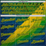 Custom Stitched Yellow Green 3D Pattern Design Brazil Inspired Tribal Sportswear Pullover Sweatshirt Hoodie
