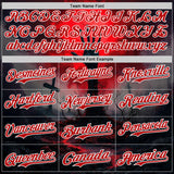 Custom Red Black-White 3D Halloween Spooky Horror Zombies Authentic Baseball Jersey