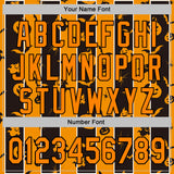 Custom Bay Orange Black 3D Halloween Pumpkin Spooky Stripe Sports Pullover Sweatshirt Hoodie