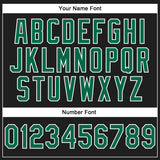 Custom Stitched Black Kelly Green-White 3D Pattern Design Abstract Brush Stroke Sports Pullover Sweatshirt Hoodie