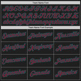 Custom Stitched Black Crimson-Teal 3D Pattern Design Abstract Brush Stroke Sports Pullover Sweatshirt Hoodie