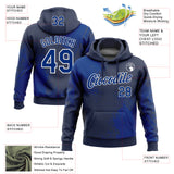 Custom Stitched Navy Royal-White 3D Pattern Design Abstract Brush Stroke Sports Pullover Sweatshirt Hoodie