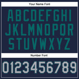Custom Stitched Navy Gray-Teal 3D Pattern Design Abstract Brush Stroke Sports Pullover Sweatshirt Hoodie