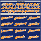 Custom Stitched Royal Bay Orange-White 3D Pattern Design Abstract Brush Stroke Sports Pullover Sweatshirt Hoodie