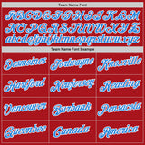 Custom Stitched Red Powder Blue-White 3D Pattern Design Abstract Brush Stroke Sports Pullover Sweatshirt Hoodie