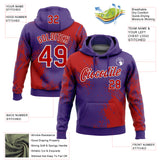 Custom Stitched Purple Red-White 3D Pattern Design Abstract Brush Stroke Sports Pullover Sweatshirt Hoodie