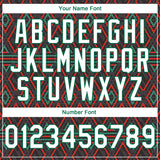 Custom Stitched Black White Kelly Green-Red 3D Pattern Design Geometric Shape Sports Pullover Sweatshirt Hoodie