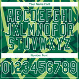 Custom Stitched Green Kelly Green-White 3D Pattern Design Geometric Shape Sports Pullover Sweatshirt Hoodie