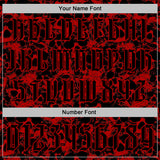 Custom Red Black 3D Skull Gothic Vintage Sports Pullover Sweatshirt Hoodie