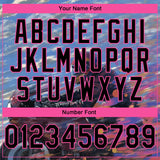 Custom Stitched Blue Black-Pink 3D Pattern Design Motorcycle Motocross Racing Sports Pullover Sweatshirt Hoodie