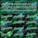 Custom Stitched Black Kelly Green-White 3D Pattern Design Flame Motorcycle Motocross Racing Sports Pullover Sweatshirt Hoodie