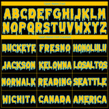 Custom Black Yellow-Sky Blue 3D Skull American Flag Inspired Graffiti Sports Pullover Sweatshirt Hoodie