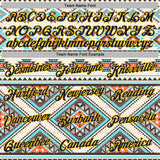 Custom Stitched Cream Navy Blue Orange Gray-Gold 3D Mexico Aztec Pattern Sports Pullover Sweatshirt Hoodie