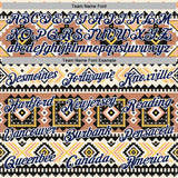 Custom Stitched Cream Navy Gray Yellow-White 3D Mexico Aztec Pattern Sports Pullover Sweatshirt Hoodie