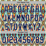 Custom Stitched Black Navy Blue Red Yellow-White 3D Mexico Aztec Pattern Sports Pullover Sweatshirt Hoodie