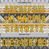 Custom Stitched White Gold Gray Green-Navy 3D Mexico Aztec Pattern Sports Pullover Sweatshirt Hoodie