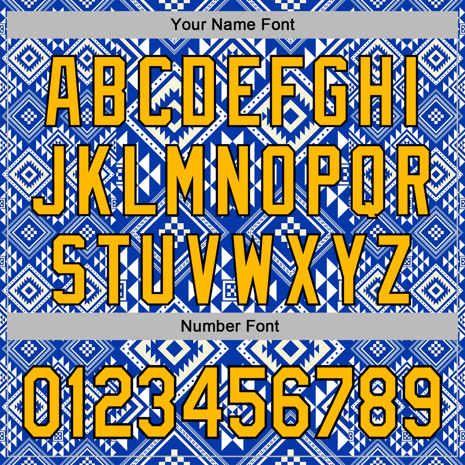 Custom Stitched White Gold Blue-Black 3D Mexico Aztec Pattern Sports Pullover Sweatshirt Hoodie