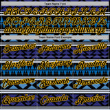 Custom Stitched Black Blue-Gold 3D Mexico Aztec Pattern Sports Pullover Sweatshirt Hoodie