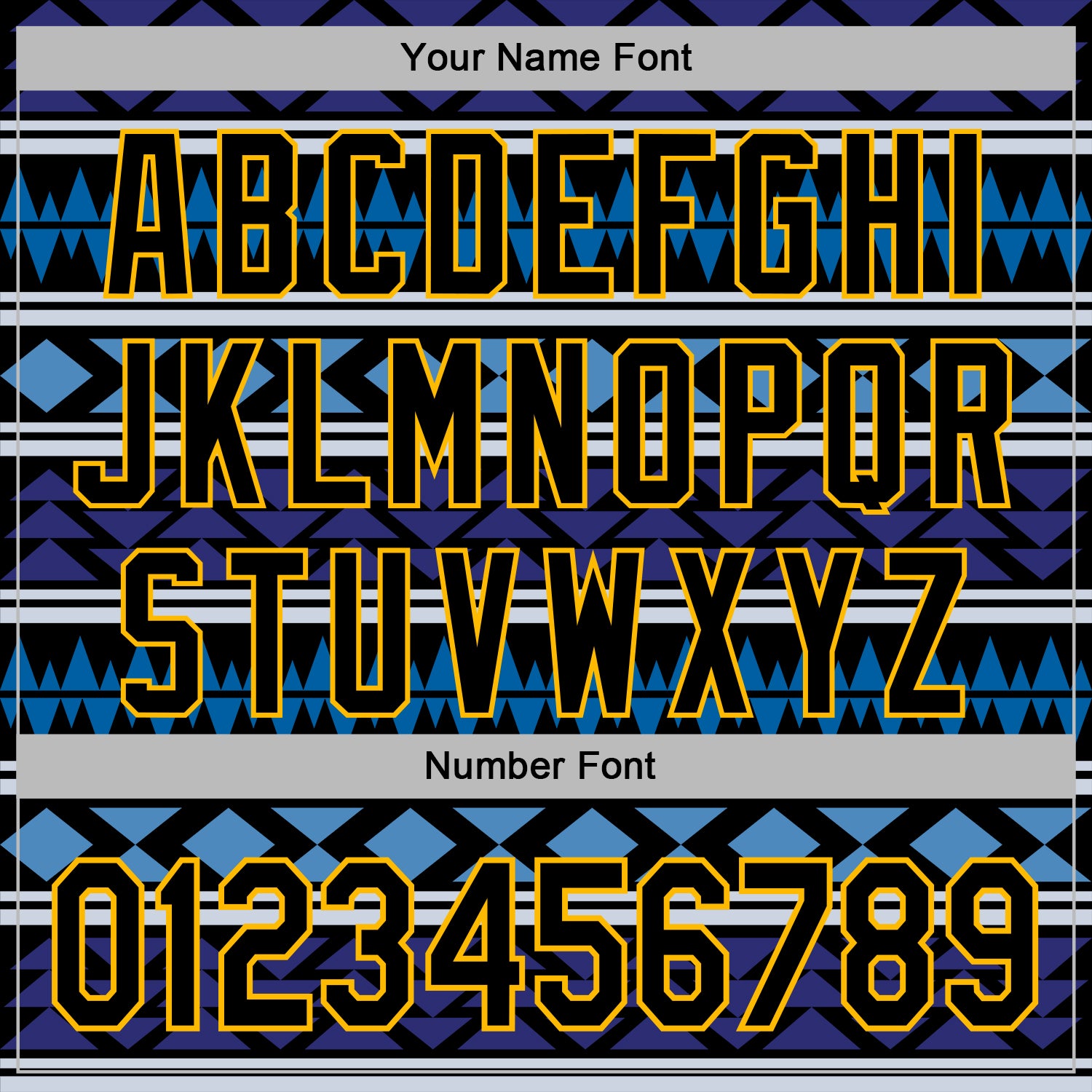 Custom Stitched Black Blue-Gold 3D Mexico Aztec Pattern Sports Pullover Sweatshirt Hoodie