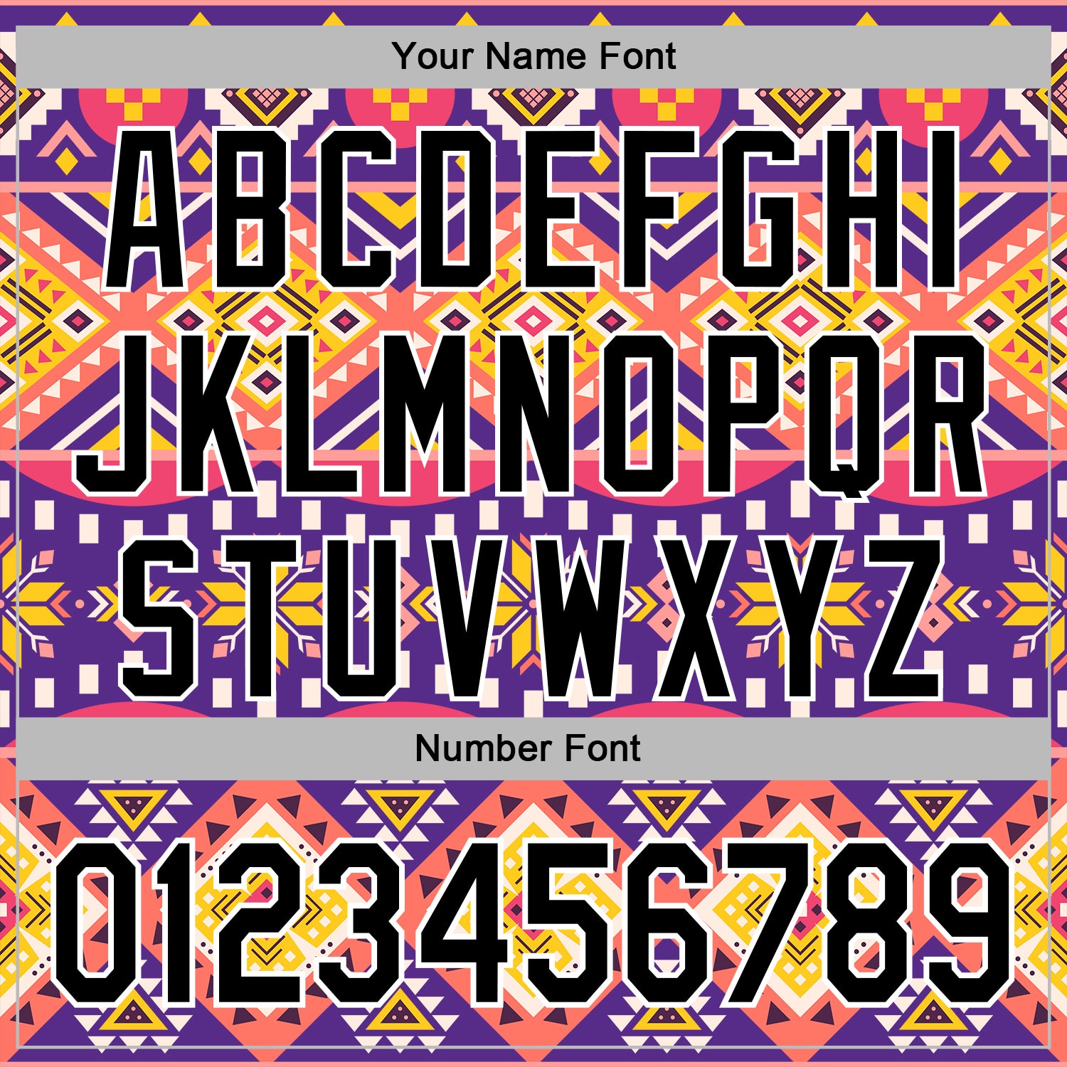 Custom Stitched Purple Black Pink Yellow-White 3D Mexico Aztec Pattern Sports Pullover Sweatshirt Hoodie