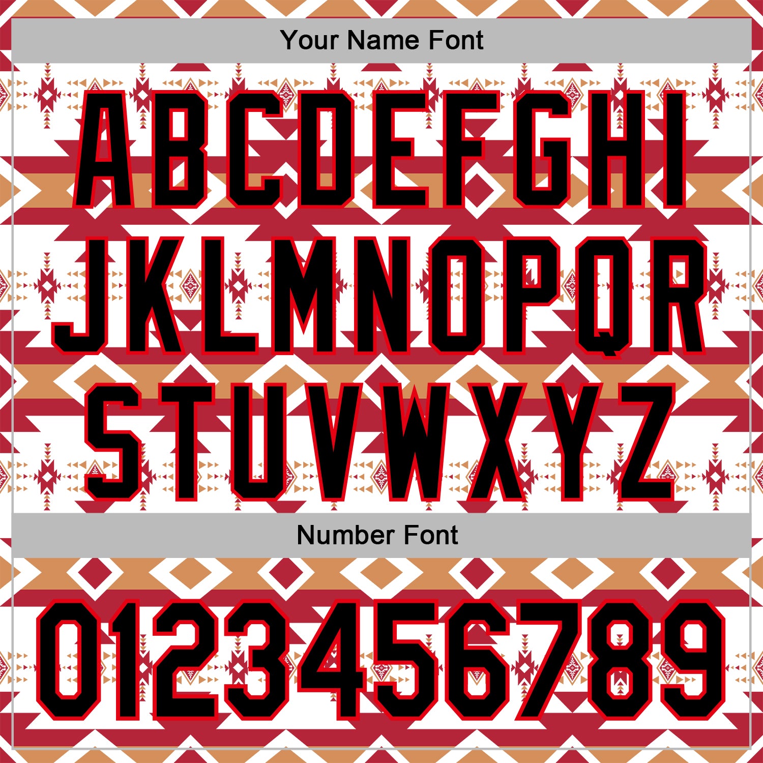 Custom Stitched White Black Orange-Fire Red 3D Mexico Aztec Pattern Sports Pullover Sweatshirt Hoodie