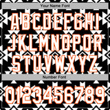 Custom Stitched Black White-Orange 3D Mexico Aztec Pattern Sports Pullover Sweatshirt Hoodie