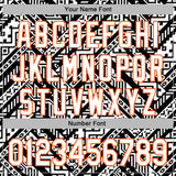 Custom Stitched White Black-Orange 3D Mexico Aztec Pattern Sports Pullover Sweatshirt Hoodie