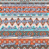 Custom Stitched White Gray Orange Blue-Navy 3D Mexico Aztec Pattern Sports Pullover Sweatshirt Hoodie